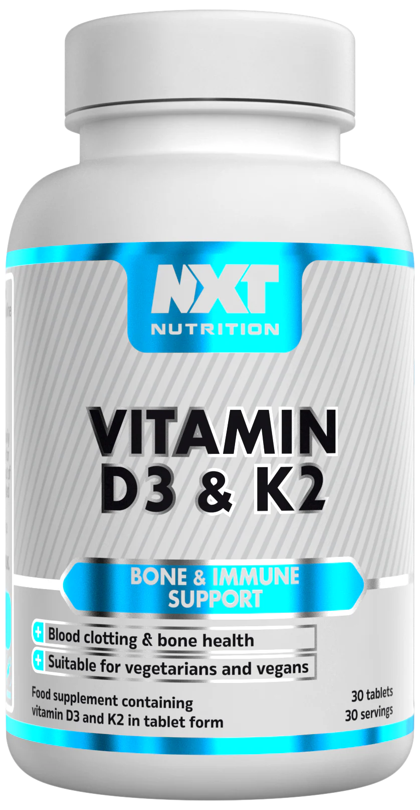 Vitamin D3 & K2 - 30 tablets